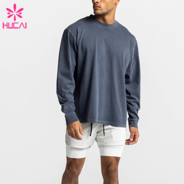 OEM Factory Manufacturer Mens Long Sleeve Shirt Leisure Wear Sports Apparel Suppliers