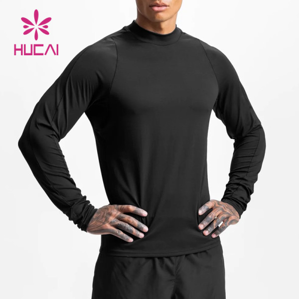 Custom Mens Activewear Long Sleeves New Spandex Running Sweatshirts Factory Manufacturer