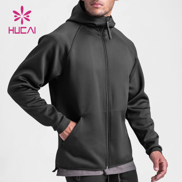 activewear custom high quality heavy weight mens long sleeve crew neck jcket suppliers