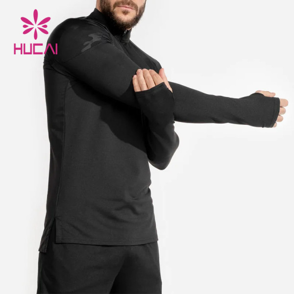 Low MOQ Custom Hot Sale Comfortable Mens Sports Sweatshirts Fitness Clothing Manufacturer