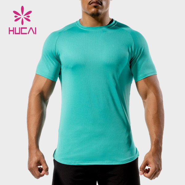 custom gym wear t shirt men dry fit sportswear supplier fitness clothing manufacturer