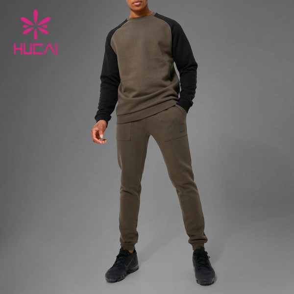 custom odm oem men jogging tracksuit long sleeve suit activewear suppliers