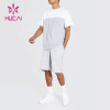 oem new design splicing sports shorts tracksuits men china gym wear manufacturers