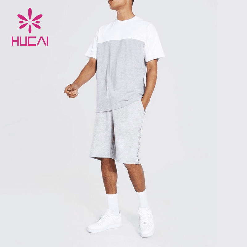 custom private brand contrast color men sports tracksuit fashionable wear china manufacturer