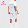 oem new design splicing sports shorts tracksuits men china gym wear manufacturers