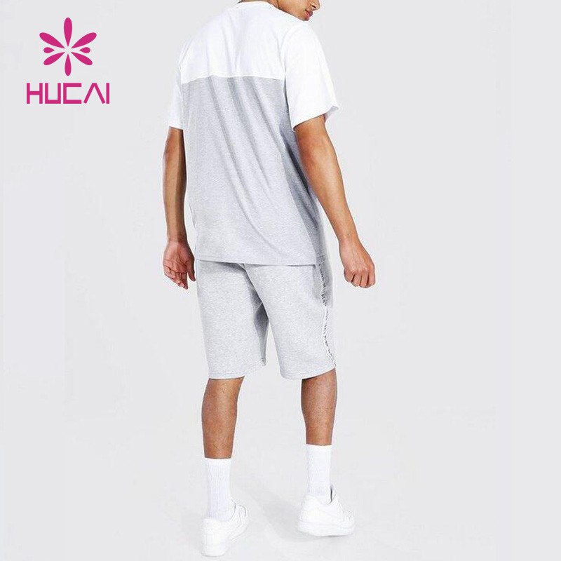 custom private brand contrast color men sports tracksuit fashionable wear china manufacturer