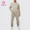 OEM Custom Logo Stretch Jogging Warm Corduroy Fabric Tracksuits Gym Suit Men