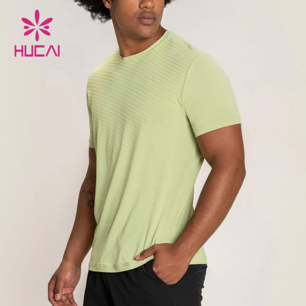 custom new design elastic t shirts body building breathable mens gym wear suppliers