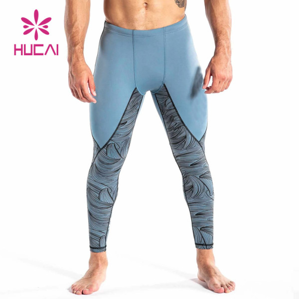Hot Sale Custom Mens Running Elastic Body Building Leggings Factory Manufacturer