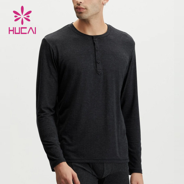 Private Label Custom T Shirts Button Design Mens Spotswear China