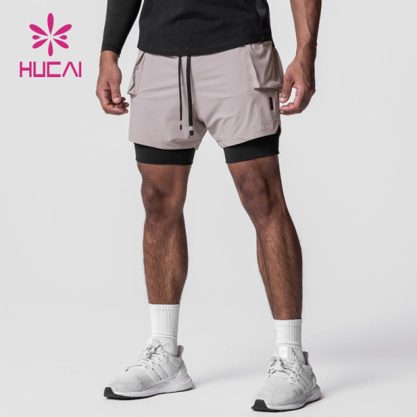 Custom Logo Private Label Gym Sports Mens Running Shorts Factory Supplier