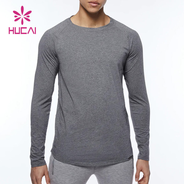 Custom Logo Mens Long Sleeve T Shirt Dry Fit Appeal Sportswear Manufacturer