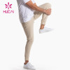 ODM Mens Athletic Running Joggers Khaki Gym Pants Supplier