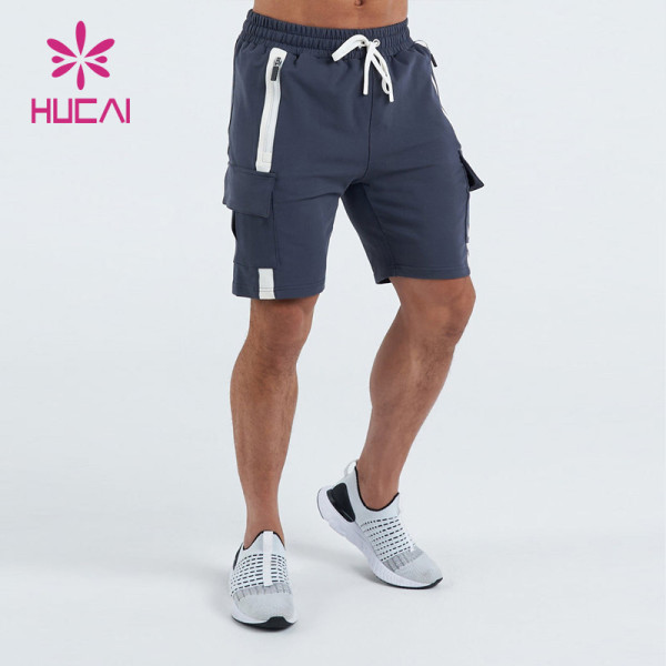 OEM Mens Shorts Custom Embroider Logo Multi-pocket Design Gymwear Factory