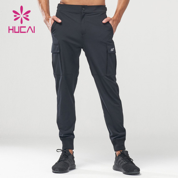 ODM OEM Joggers Silk Screen Printing Design Mens Pockets Running Pants Supplier