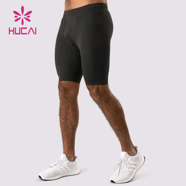oem men high impact sports leggings biker shorts activewear running pants custom fitness clothing manufacturer