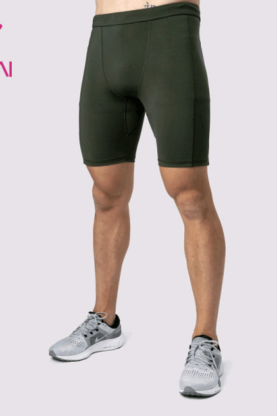 mens oem short leggings inner drawstring sportswear with phone pockets activewear manufacturer