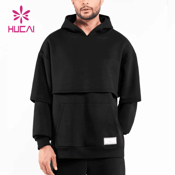 HUCAI High Quality Unique Design Men Hoodie Sportswear Manufacturing Companies