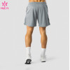HUCAI OEM Mens Mesh Fabric Sports Shorts With Drawstring Inside Factory Manufacturer