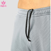 HUCAI OEM Mens Mesh Fabric Sports Shorts With Drawstring Inside Factory Manufacturer