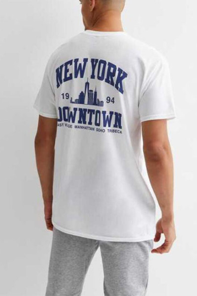 HUCAI OEM ODM Private Label Gym T-shirts Oversized Screen Printed Cotton Tee