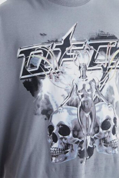 HUCAI Gym Sport T-shirts Oversized Screen Printed Fit Cotton Tee