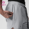 HUCAI OEM Gym Shorts Mens Back Patch Pocket New Design Sportswear Supplier