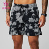 HUCAI Custom Gym Shorts Digital Printing 2 in 1 OEM Fitness Clothes Factory