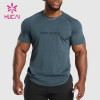 HUCAI OEM Fitness T-Shirts Lightweight material Slim Fit Gym Top Factory
