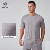 HUCAI OEM Men's T Shirt Cooling Cotton Silicone Printing Soft Bamboo Pocket Sports Top Manufacturer