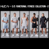 HUCAI OEM Gym T Shirt Patchwork Mesh Silicone Heat Transfer Quick Dry Wicking Activewear Supplier
