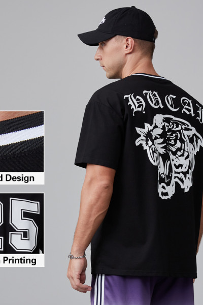 HUCAI Activewear Manufacturer| Custom Gym T Shirt Cotton Polyester Screen Printing Sportswear