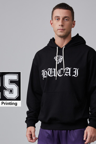 HUCAI Activewear Manufacturer| Custom Gym Hoodies Cotton Polyester Printing Trendy Men's Top