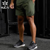 HUCAI OEM Mens Sports Shorts Hidden Zipper Pocket split Hem Custom Activewear Manufacturers