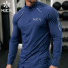 HUCAI Custom Sportswear Men's Sports Muscle Dry Compression Long Sleeved Sports Top
