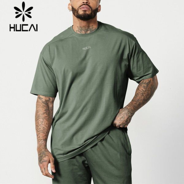 Men's Fitness T-shirt Manufacturer Smooth and Cool Fabric Oversized Sports Top