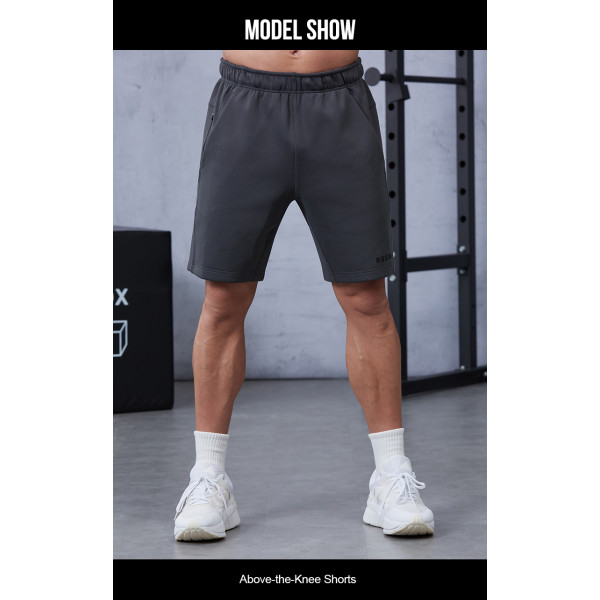 Premium 3D Silicon Logo Training Shorts with Elastic Waistband|Hucai Activewear Manufacturer
