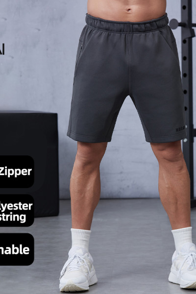 Premium 3D Silicon Logo Training Shorts with Elastic Waistband|Hucai Activewear Manufacturer