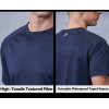 Mens Fitness Tee Quick-Dry Performance with Brand Logo Printing |Hucai Activewear Manufacturer