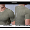 Nylon-Ammonia Wool Blend Compression Fit Fitness T-Shirt for Men|Hucai Activewear Manufacturer