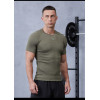 Nylon-Ammonia Wool Blend Compression Fit Fitness T-Shirt for Men|Hucai Activewear Manufacturer