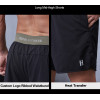 Custom logo Ribbed Waistband 2 in 1 Mens Athletic Training Shorts |Hucai Activewear Manufacturer