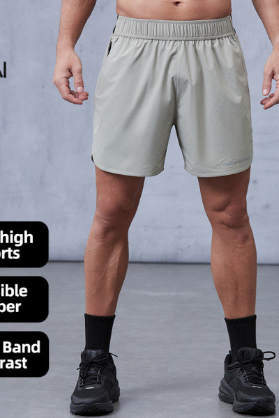 Custom Four-way Stretch Reflective Laser Perforation Running Shorts |Hucai Activewear Manufacturer