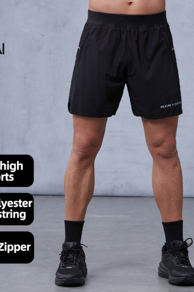 Custom Reflective logo Lightweight Laser Drawstring Running Shorts |Hucai Activewear Manufacturer