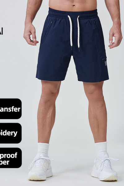 Custom Premium Waterproof Zipper 2 in 1 Mens Running Shorts |Hucai Activewear Manufacturer