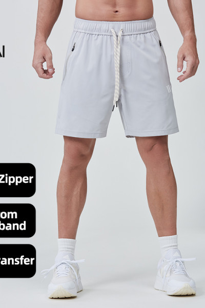 Custom Drawstring Dry Fit Polyester Spandex 5 Inch Sports Shorts |Hucai Activewear Manufacturer