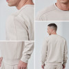 Custom Men Crew Neck Sweatshirt Cotton Polyester Spandex Regular Fit |Hucai Activewear Manufacturer