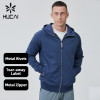 Custom Men Sports Jacket Metal Zipper Soft Lightweight Regular Fit |Hucai Activewear Manufacturer