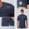 Custom Men Gym T Shirts Cooling Long-staple Cotton Reflective logo|Hucai Activewear Manufacturer