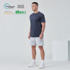 Custom Men Gym T Shirts Cooling Long-staple Cotton Reflective logo|Hucai Activewear Manufacturer